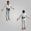 karate fighter 3D model