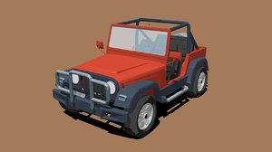 3D jeep wrangler model