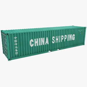 3D container 40ft china shipping model