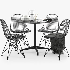 3D vitra wire chair model