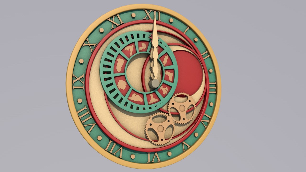 Kamen Cronus Clock 3d Model Turbosquid