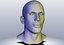 3D man head model