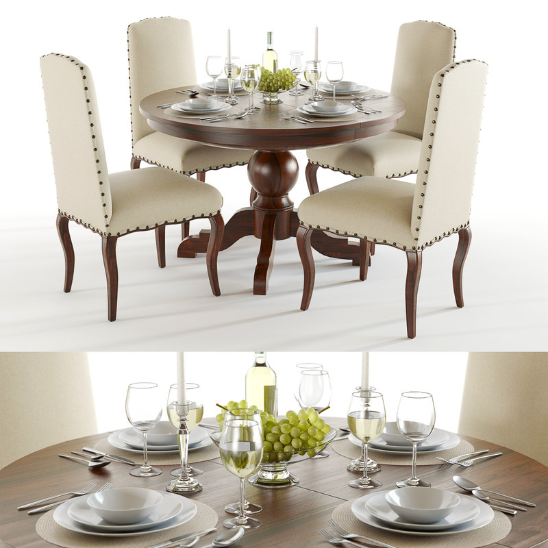 Pottery Barn Sumner And Calais Table Set