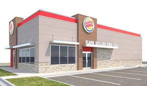 burger king site curbs 3D model