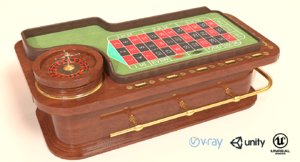 roulette table 3D model