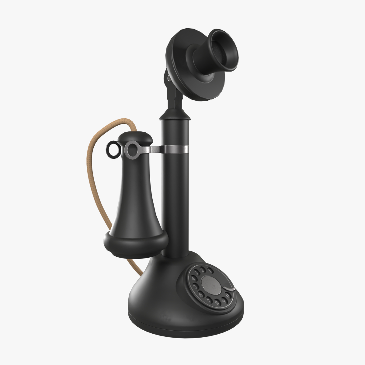 Candlestick phone 3D model TurboSquid 1296151