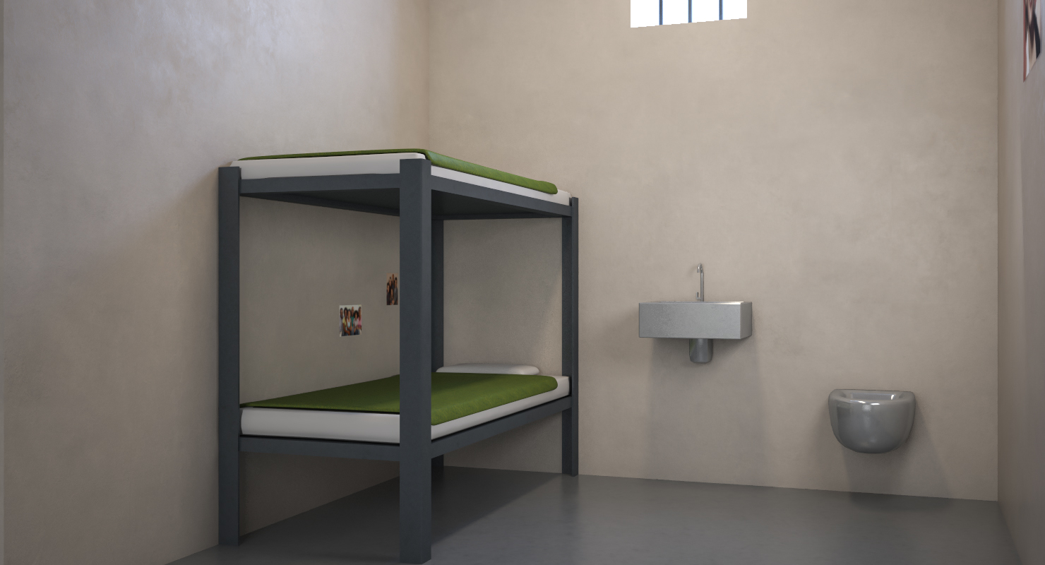 监狱牢房3d模型3d模型