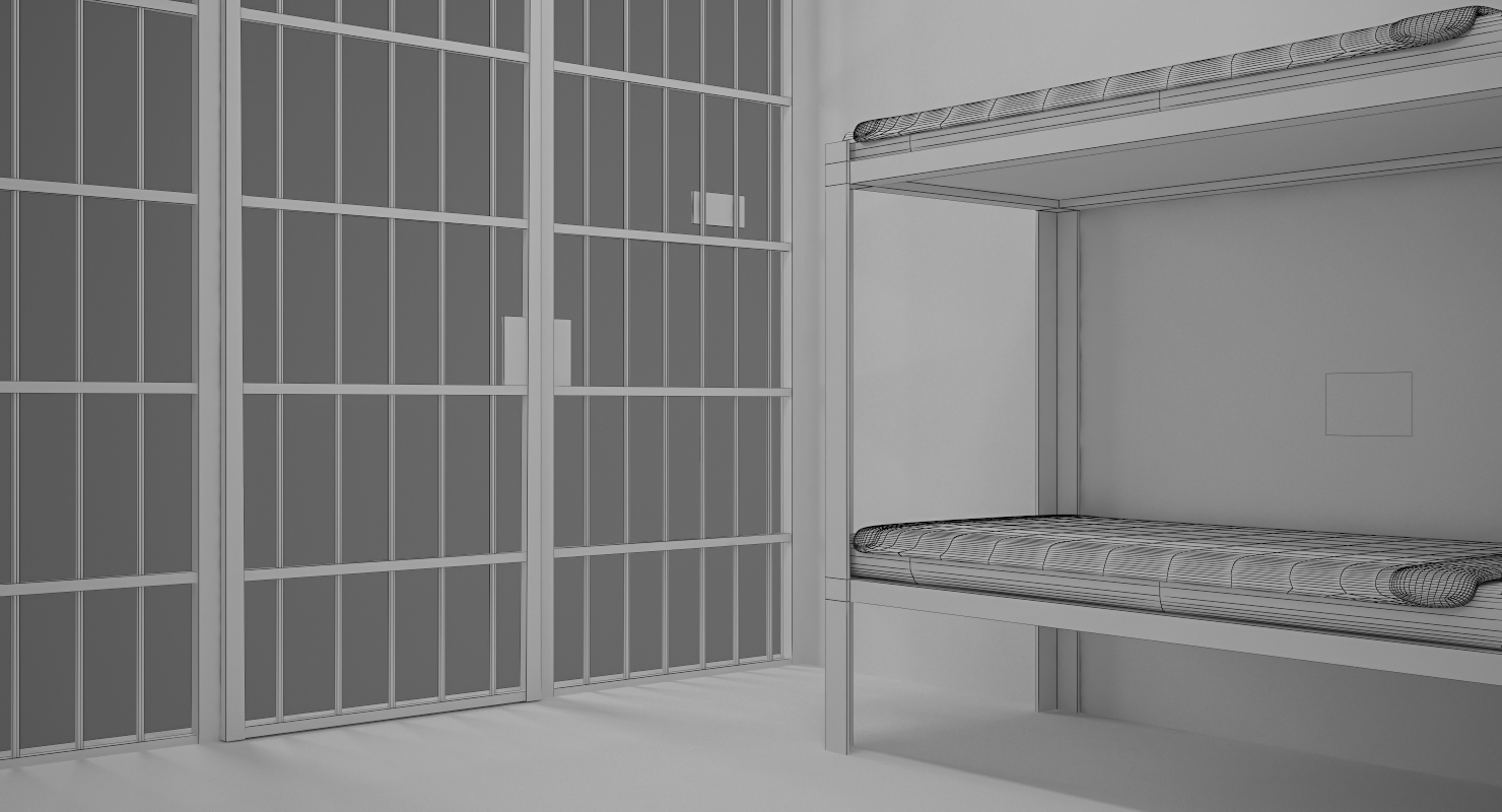 监狱牢房3d模型3d模型