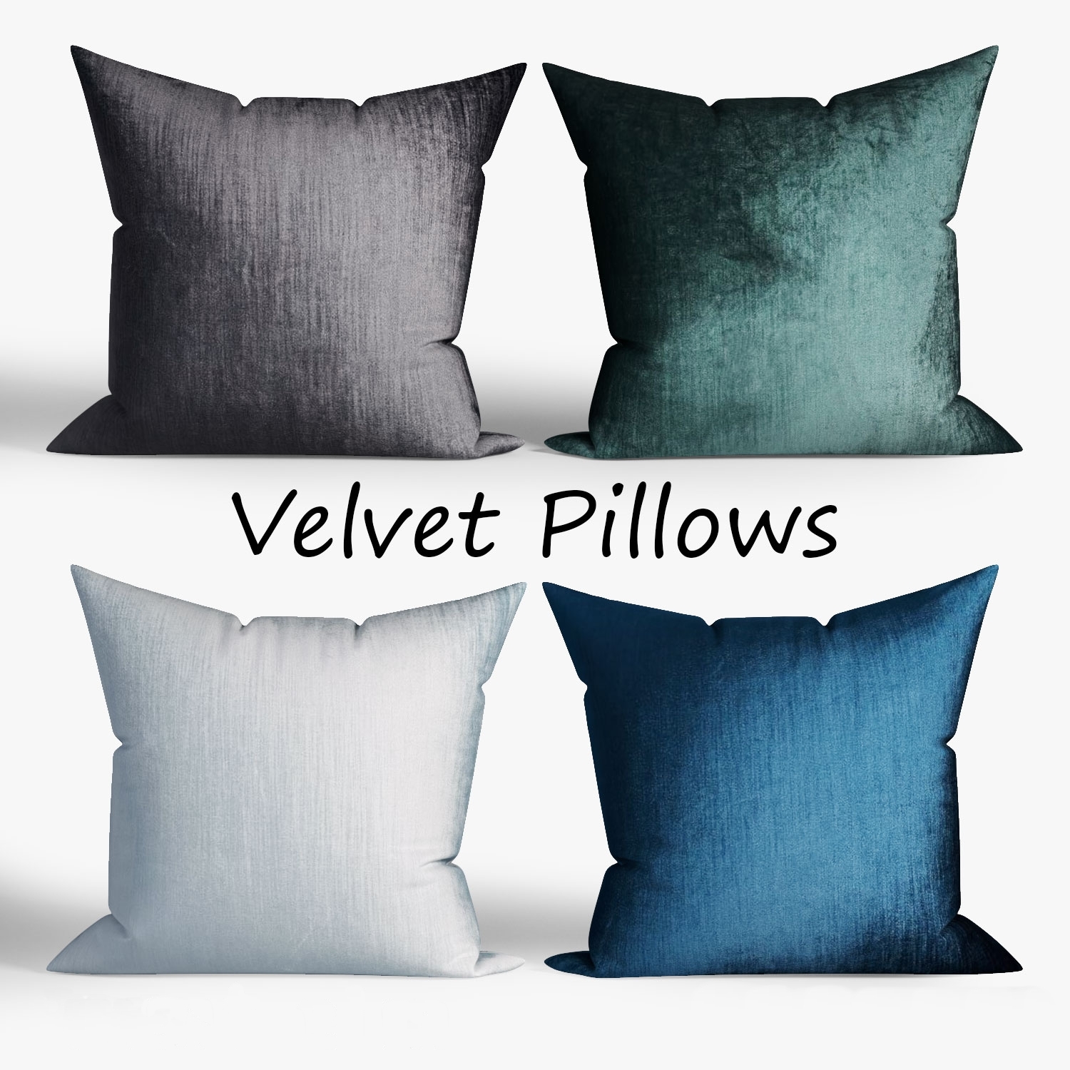 3d Decorative Pillows Westelm Set Model Turbosquid 1296345