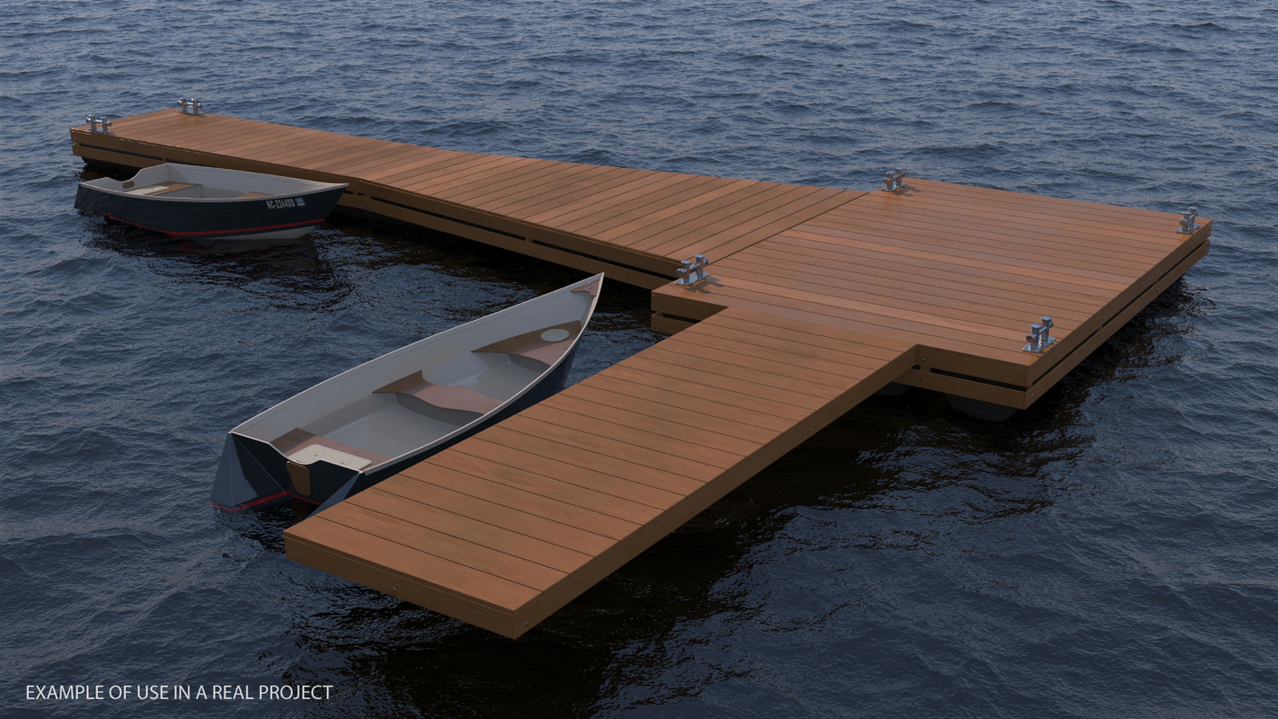 Pontão Flutuante Modelo 3D - TurboSquid 1296452