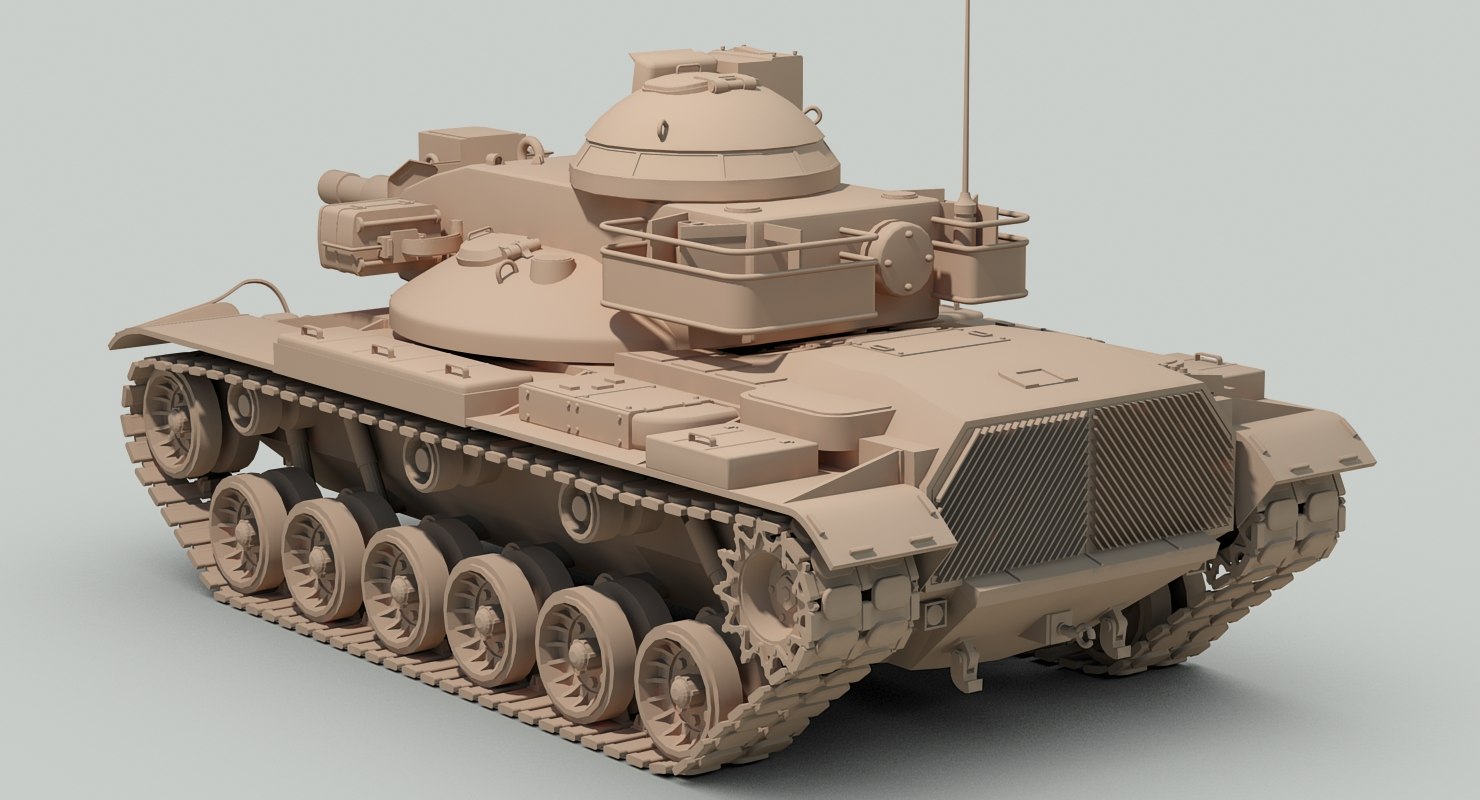 m60a2 starship tank 3d model