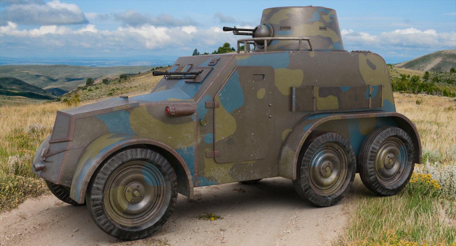 3D oa vz 30 armoured car model - TurboSquid 1296502