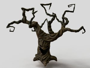 creepy tree wood 3D model