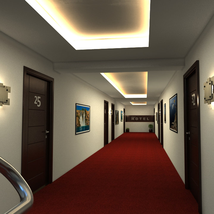 Hotel corridor codes. Коридор отеля. Коридор 3д модель. 3d модель коридора. 3д модель отеля.