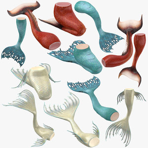 3D mermaid tail