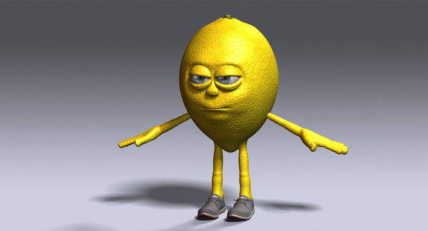 レモンの漫画のキャラクター3dモデル Turbosquid