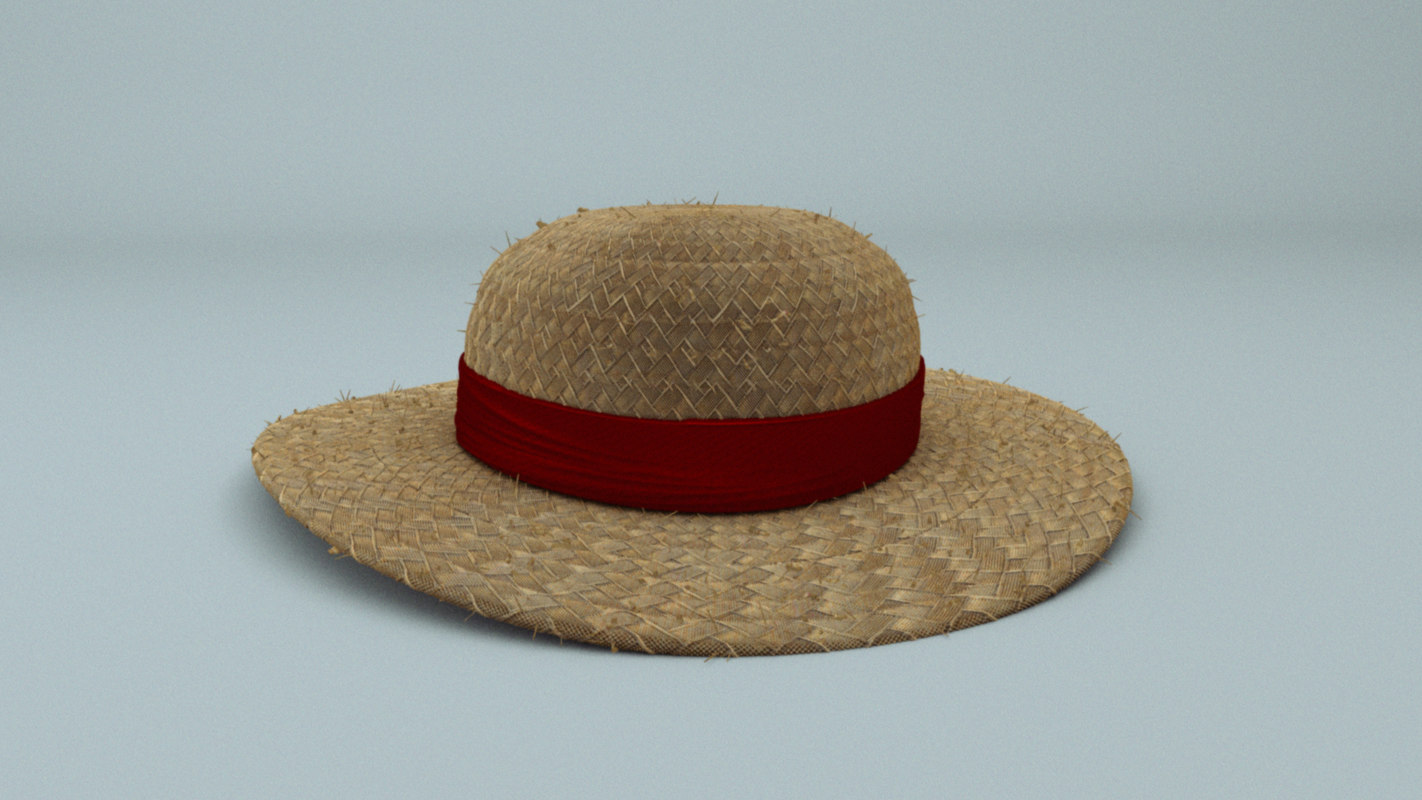 Straw Hat 3d Turbosquid 1296976