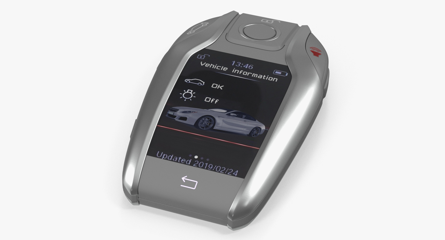 car smart key generic 3d model