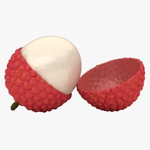 realistic lychee 3D model