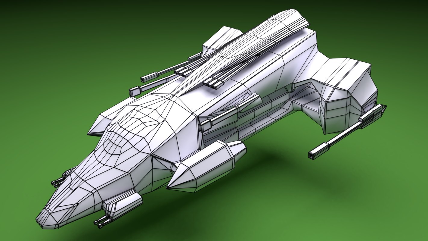 3d моделирование космического корабля Stormbringer