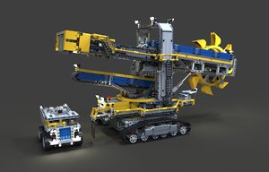 3D wheel excavator lego