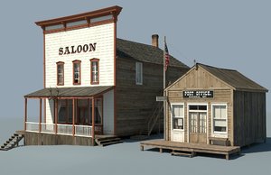 frontier saloon 3D model