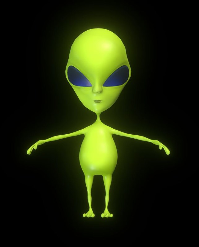 3D alien cartoon ar - TurboSquid 1297448