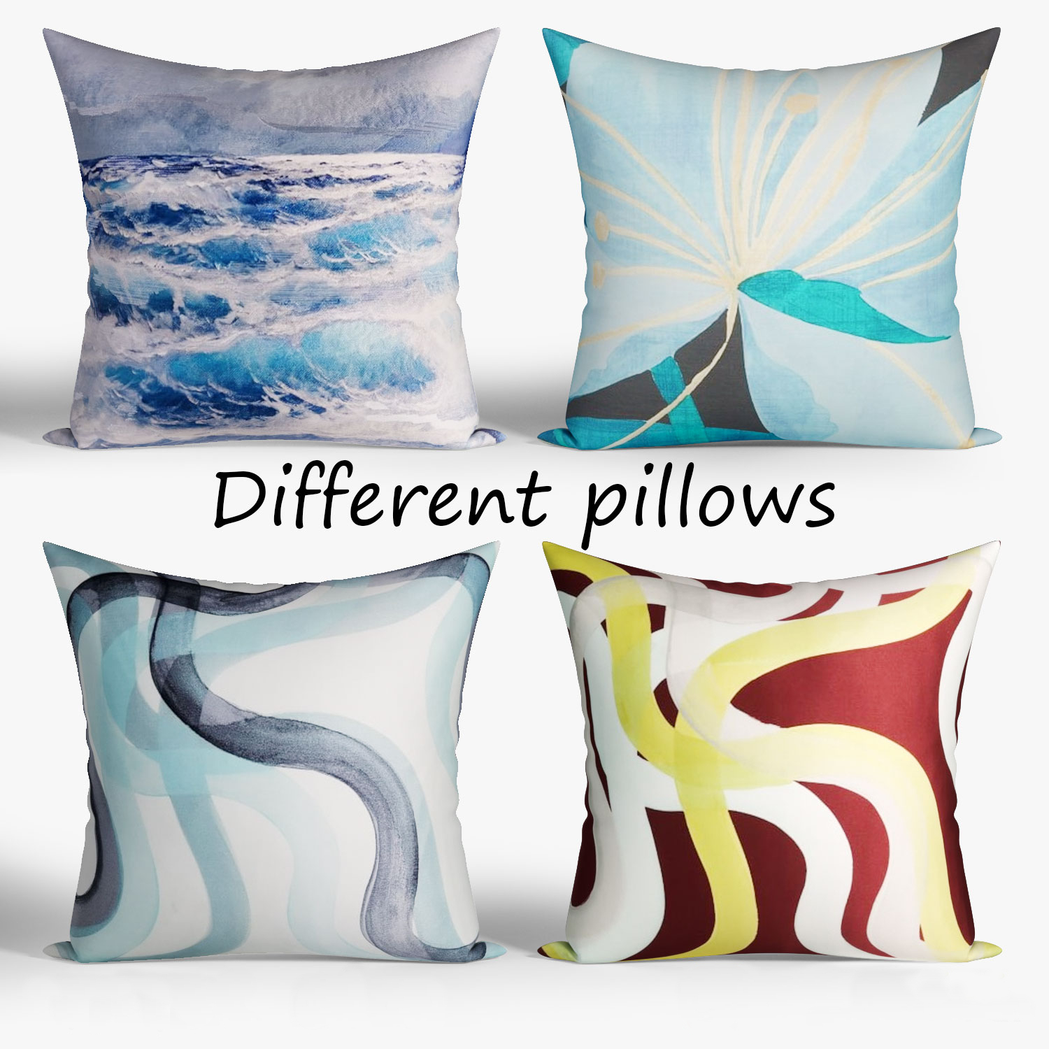 3d Decorative Pillows Westelm Set Model Turbosquid 1297460