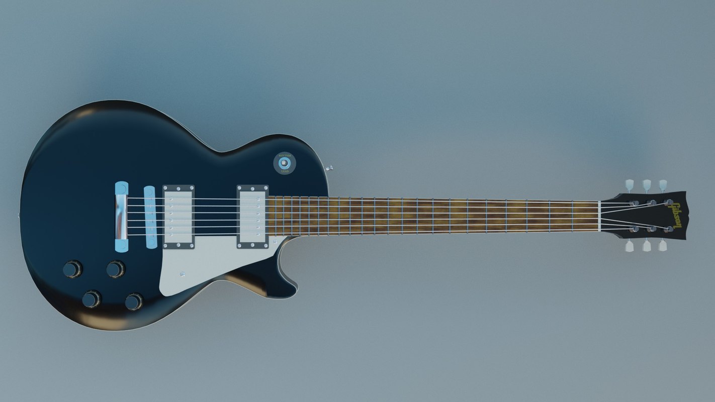 3D guitar gibson les paul - TurboSquid 1297664