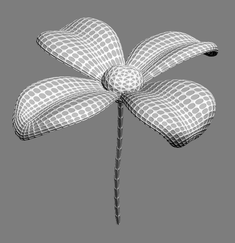 3d mesh model free flower blender