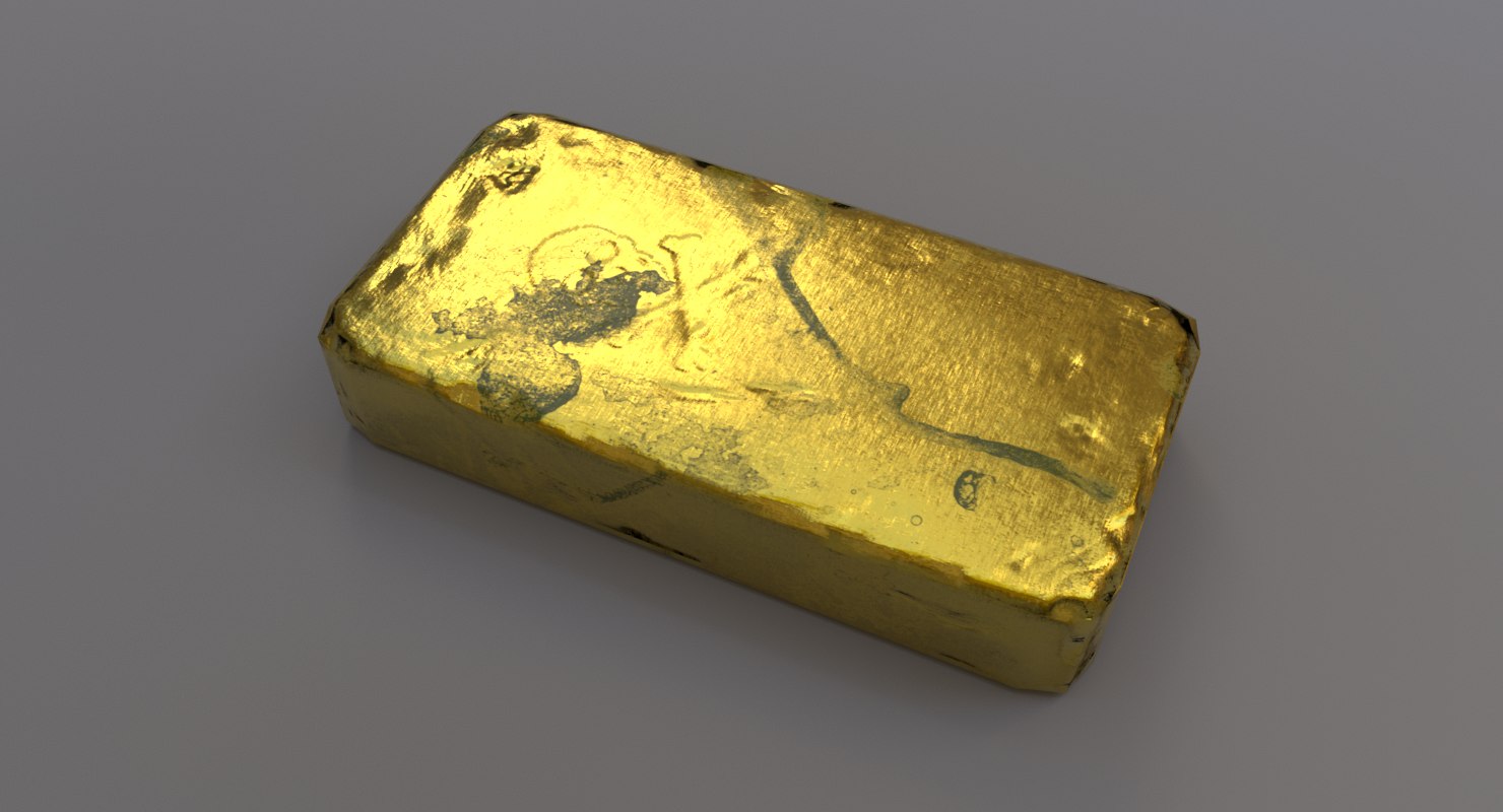 Pirate gold bar 3D model - TurboSquid 1297767