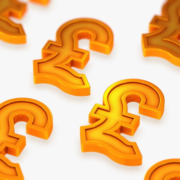 3D british pound symbol model - TurboSquid 1297823