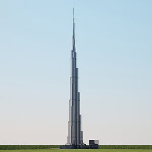 burj khalifa 3D model