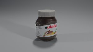 3D model nutella pot