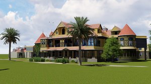 3D winchester mystery house