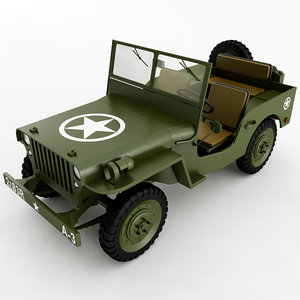 3D willys jeep