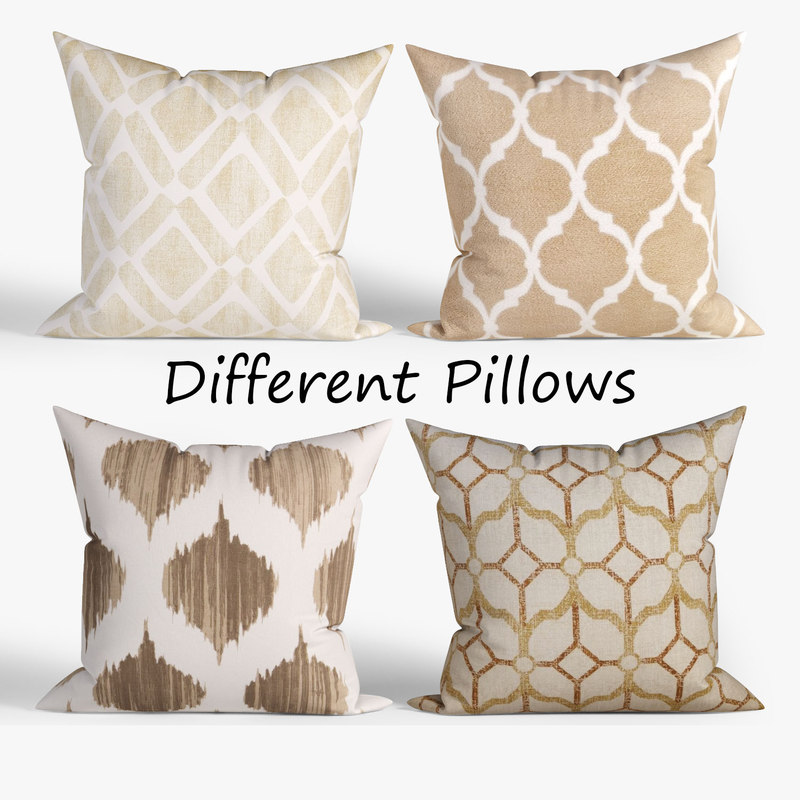 3D decorative pillows wayfair set - TurboSquid 1298132