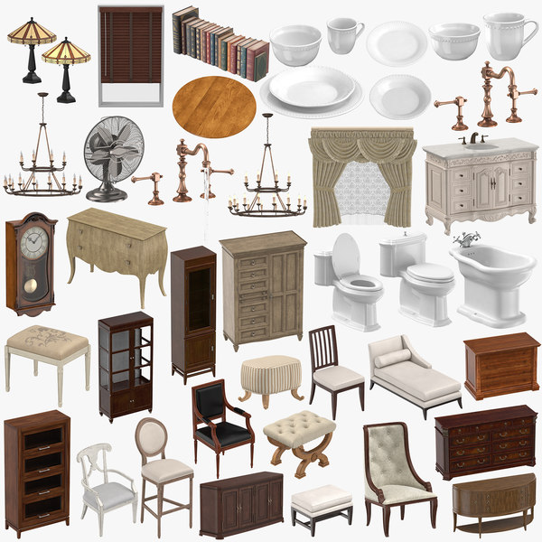 Classical furniture 3D - TurboSquid 1298203