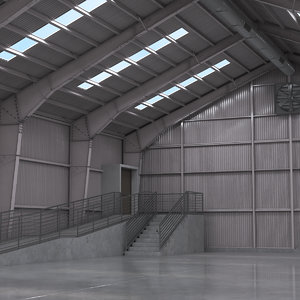 3D warehouse interior model