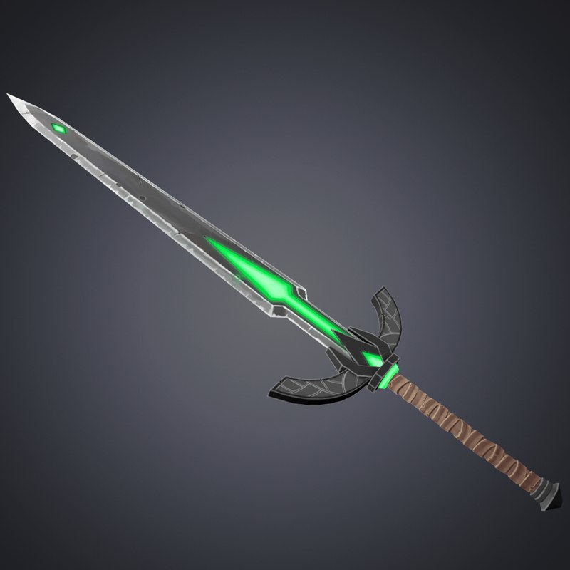 Medival fantasy sword diffuse 3D model - TurboSquid 1298702