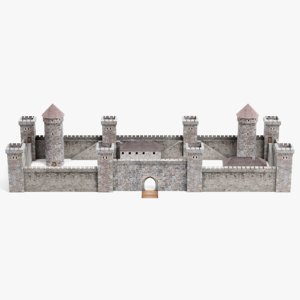 3D model medieval castle 1