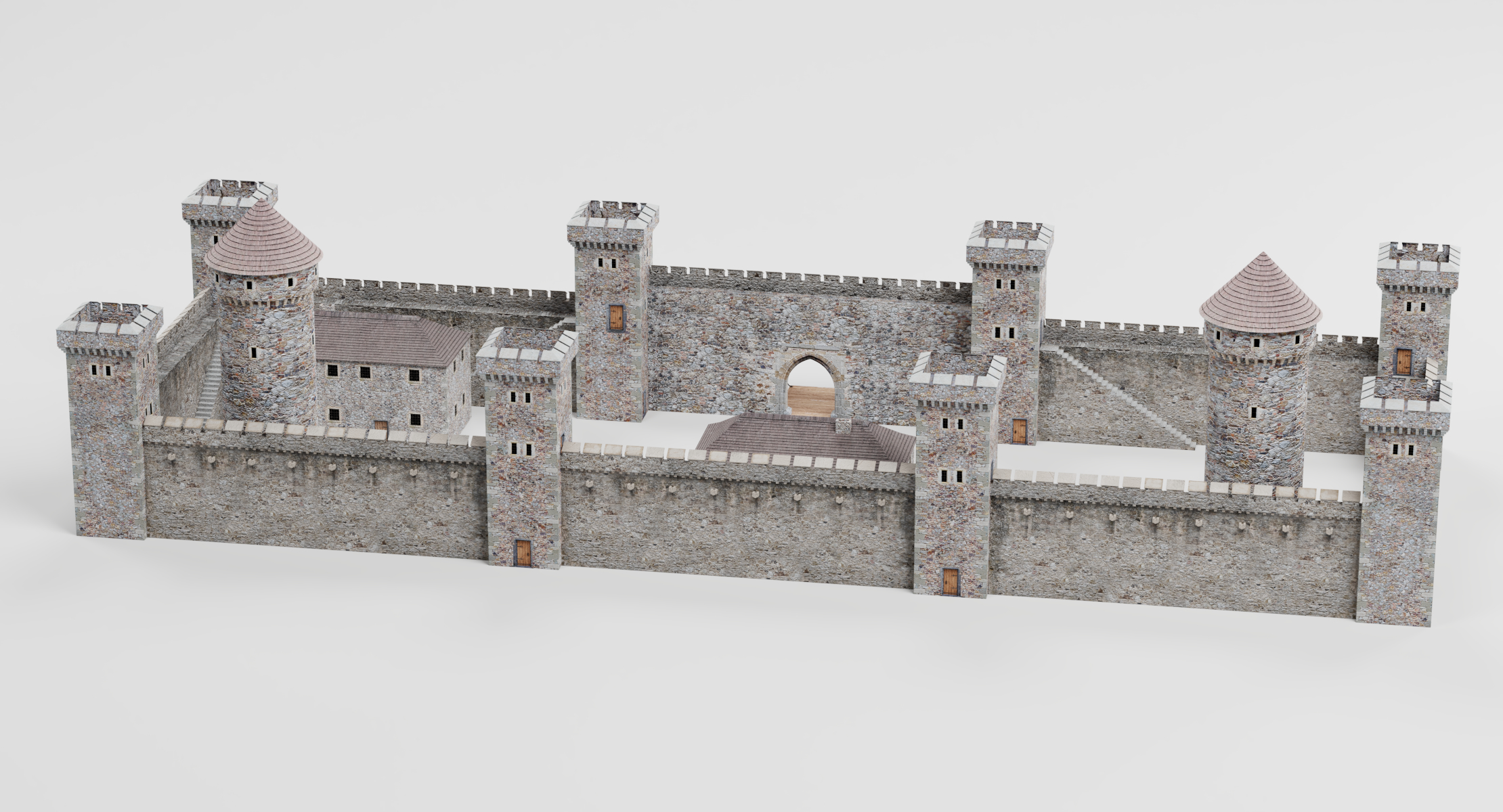 Średniowieczny zamek 1 Model 3D - TurboSquid 1298708