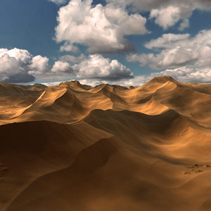 3D realistic sand dunes