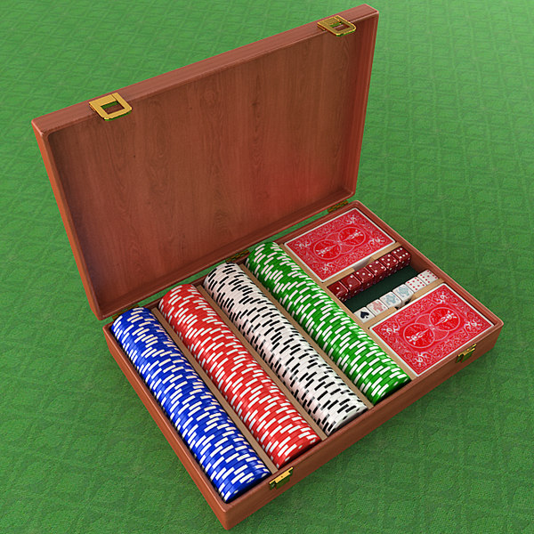 3D model poker chips