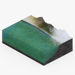 3D model ocean floor