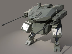 3D military robot model