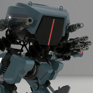 3D robot weapons model