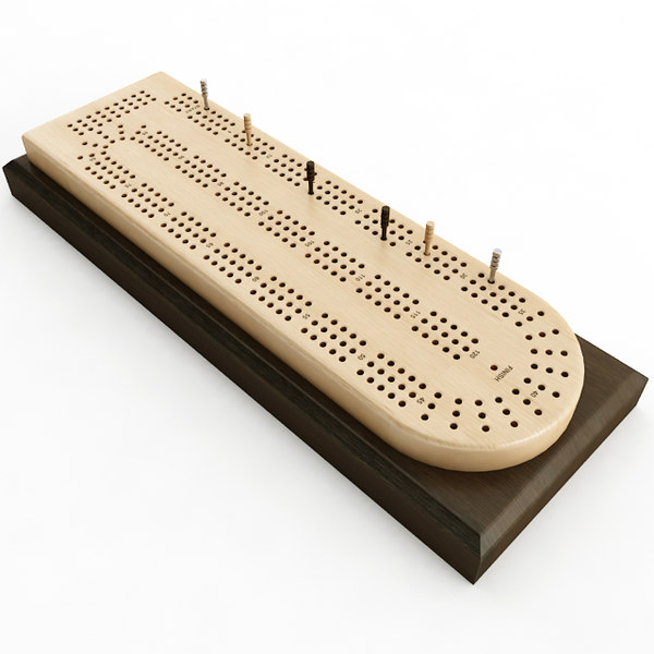 3D model cribbage card board