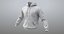 realistic white hoodie 02 model