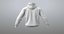 realistic white hoodie 02 model